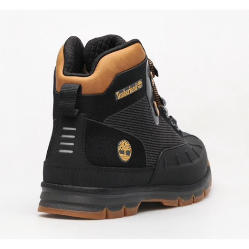 Timberland Men's Black Lace Up Ankle Euro Hiker Boots Size 12M - Picture 3 of 10